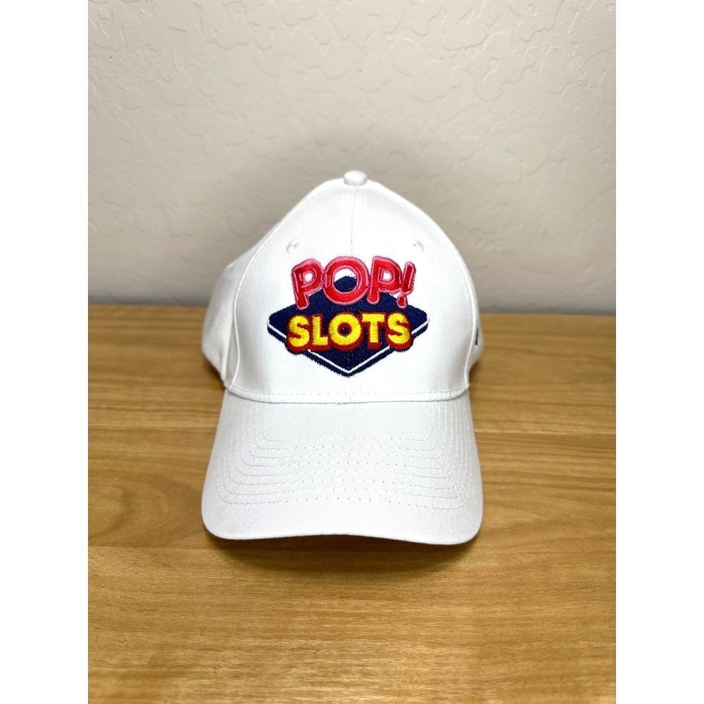 Port Company POP Slots Trucker Hat Baseball Cap Adjustable White Embroidered